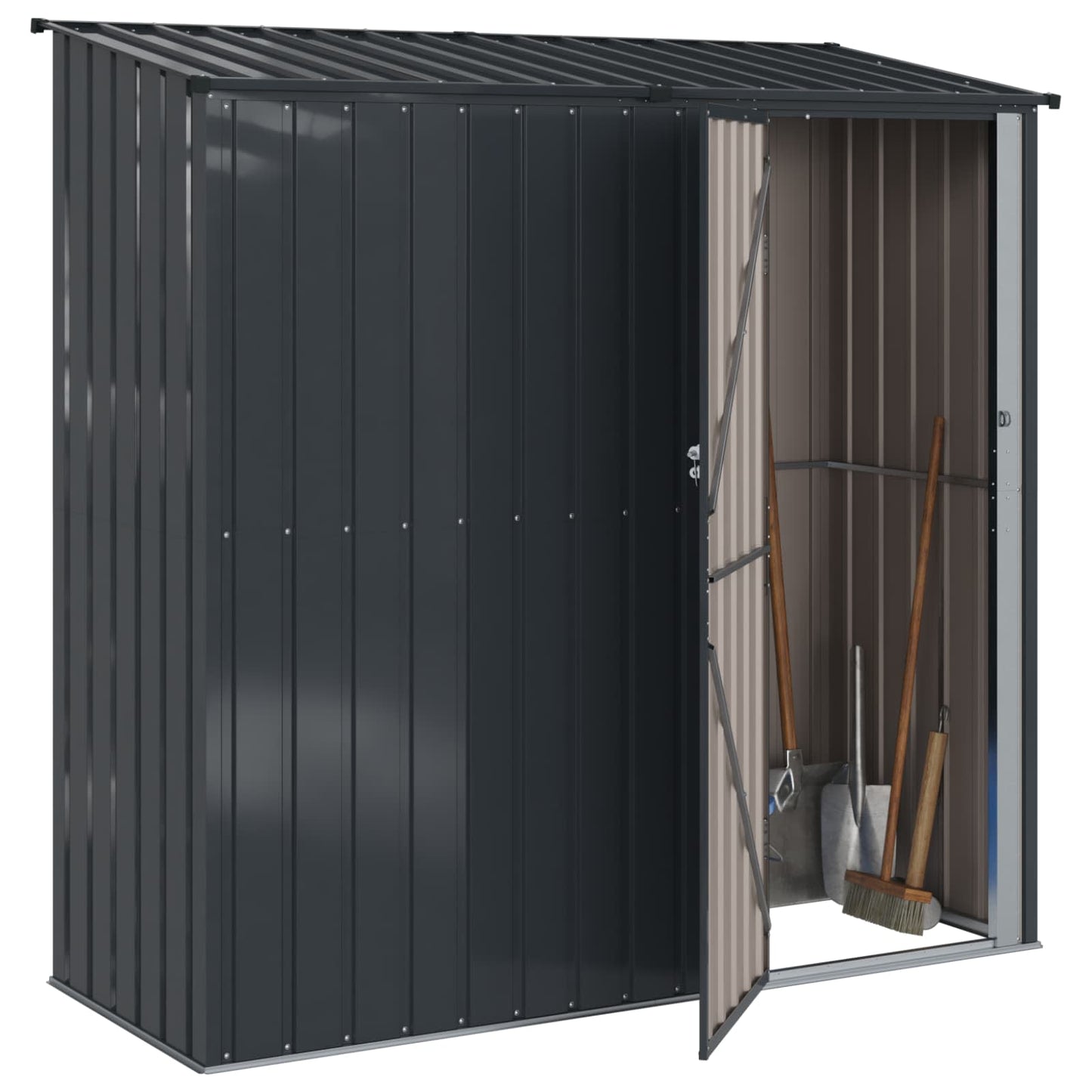 Hageskur Antrasitt 203 x 85,5 x 200 cm Metall