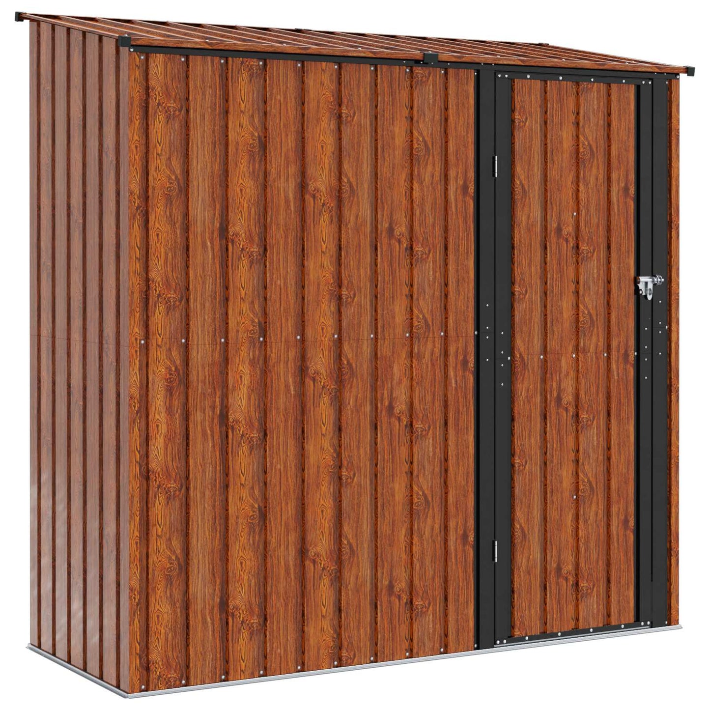Hageskur Brun 203 x 85,5 x 200 cm Metall