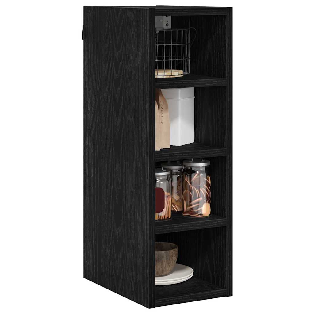 Hengende skap Svart eik 20 x 29,5 x 60 cm Konstruert tre