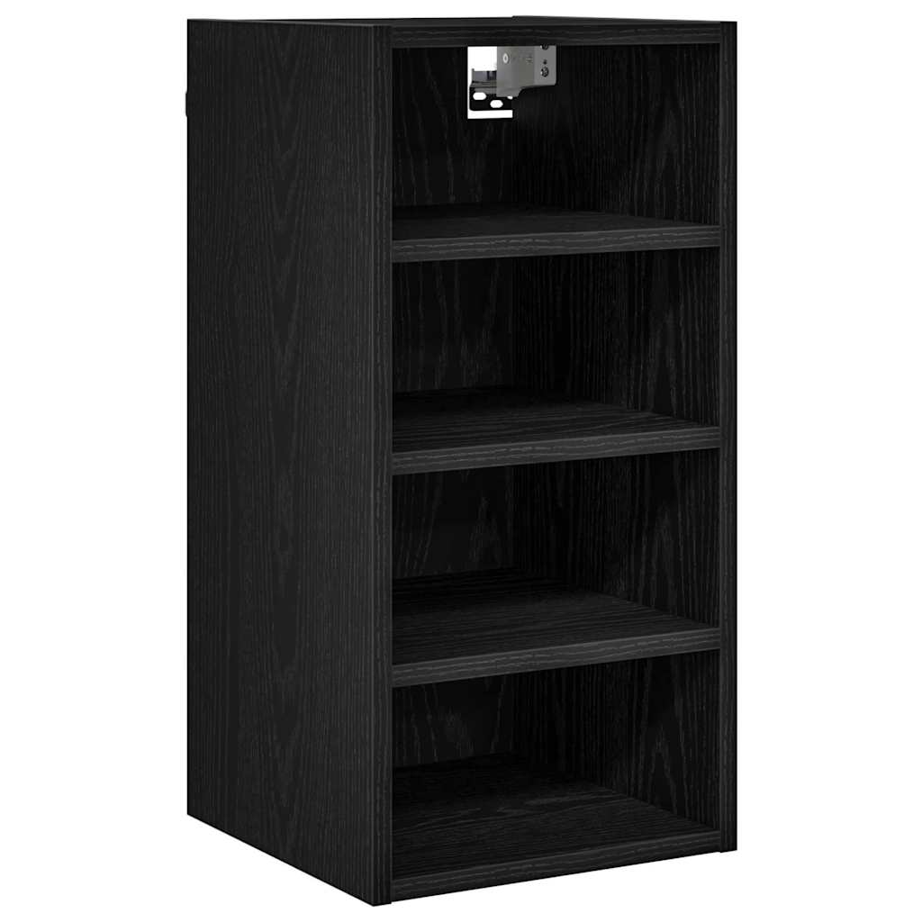 Hengende skap Svart eik 30 x 29,5 x 60 cm Konstruert tre