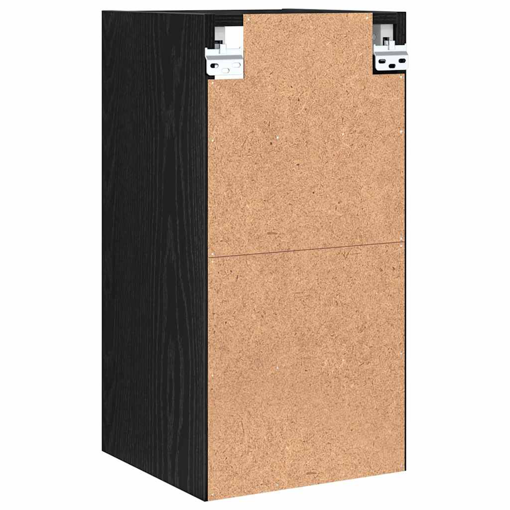 Hengende skap Svart eik 30 x 29,5 x 60 cm Konstruert tre