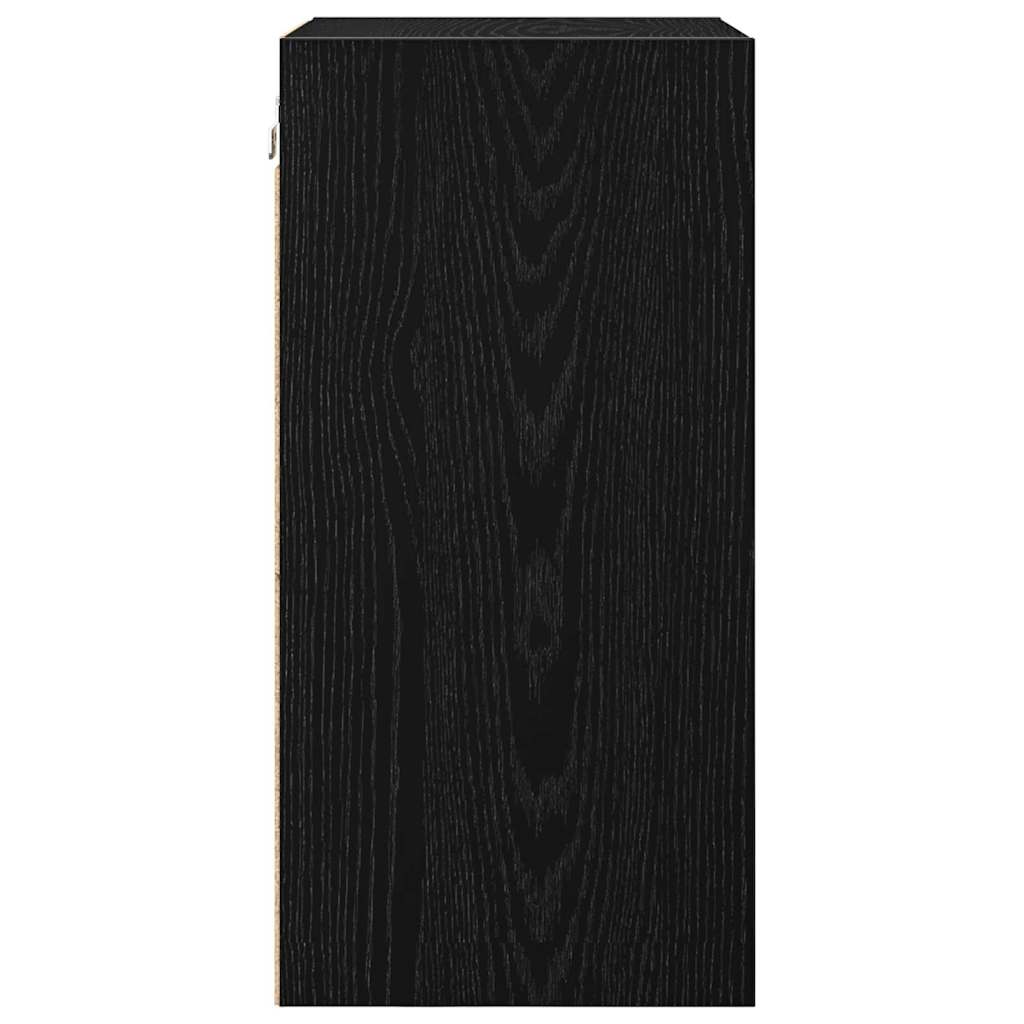 Hengende skap Svart eik 40 x 29,5 x 60 cm Konstruert tre