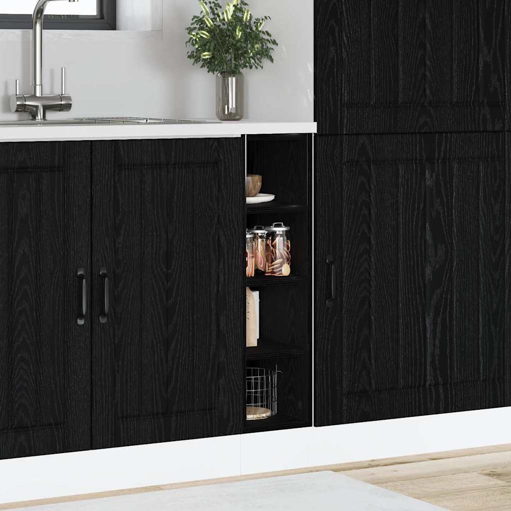 Kjøkken Underskaps Svart eik 20 x 44,5 x 81,5 cm Konstruert tre