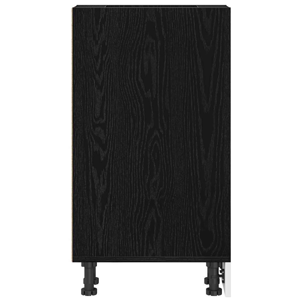 Kjøkken Underskaps Svart eik 20 x 44,5 x 81,5 cm Konstruert tre