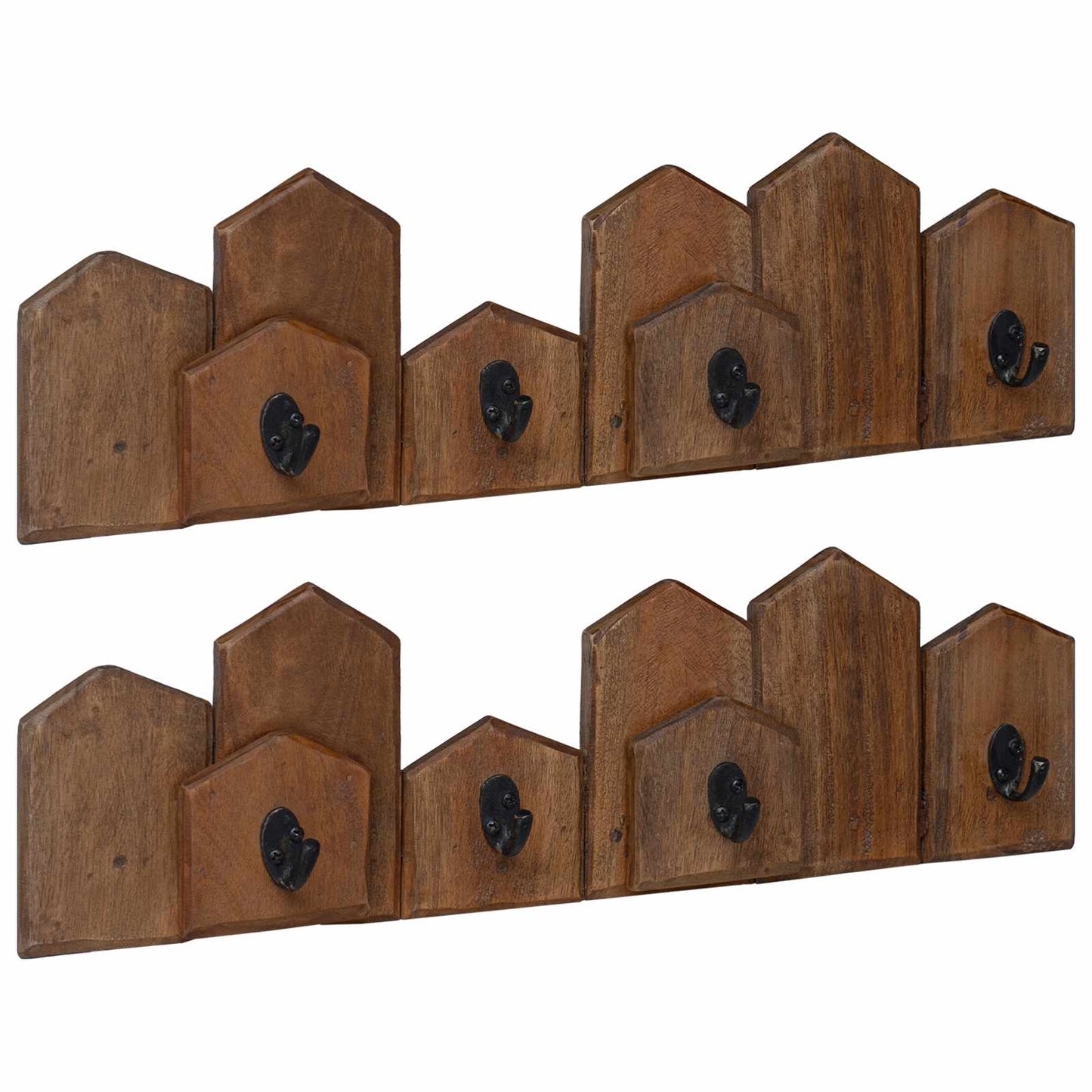 Henger Brun 48 x 8 x 15 cm Massiv Mahogni Tre