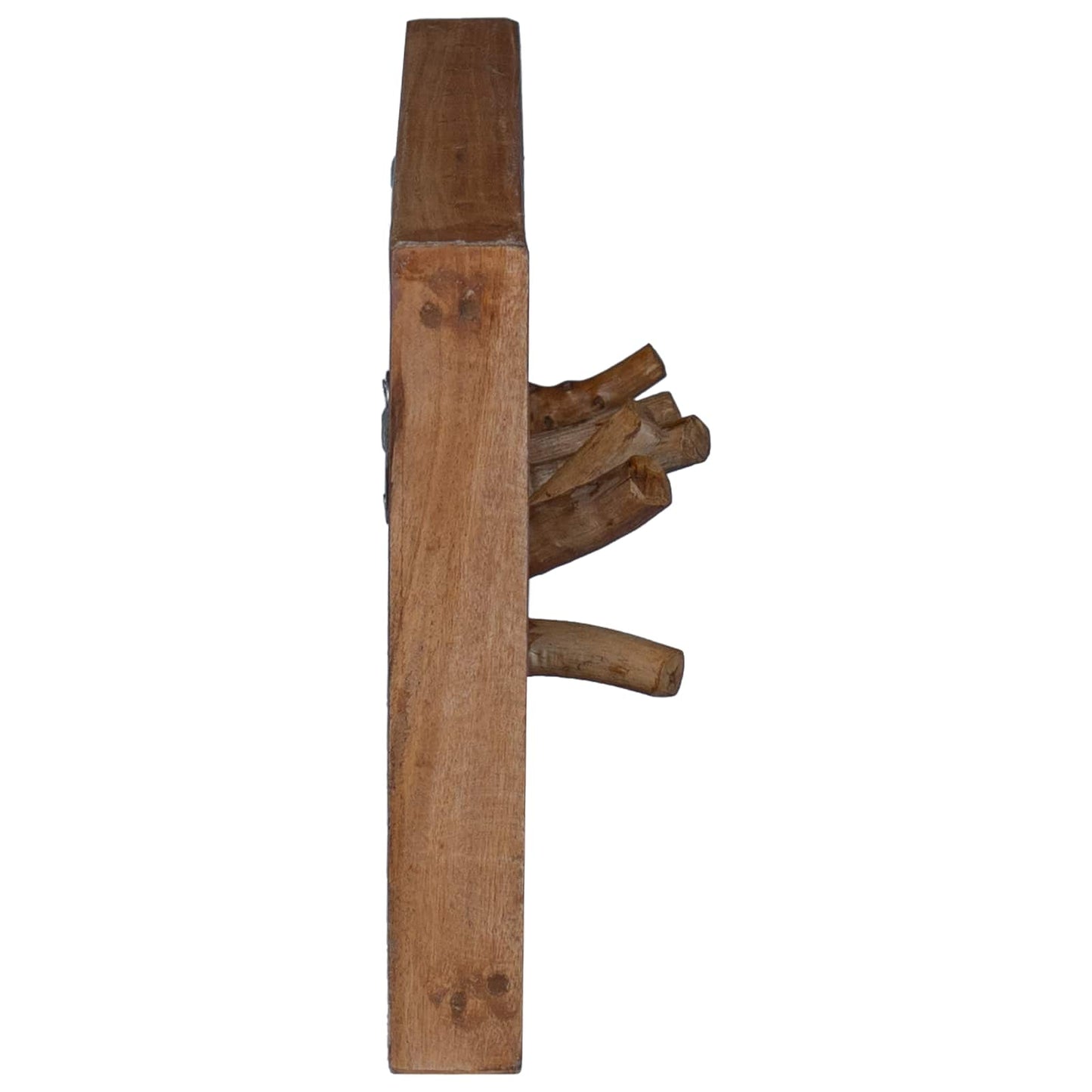 Kåpe Krok Naturlig 50 x 10 x 25 cm Massiv Mahogni Tre