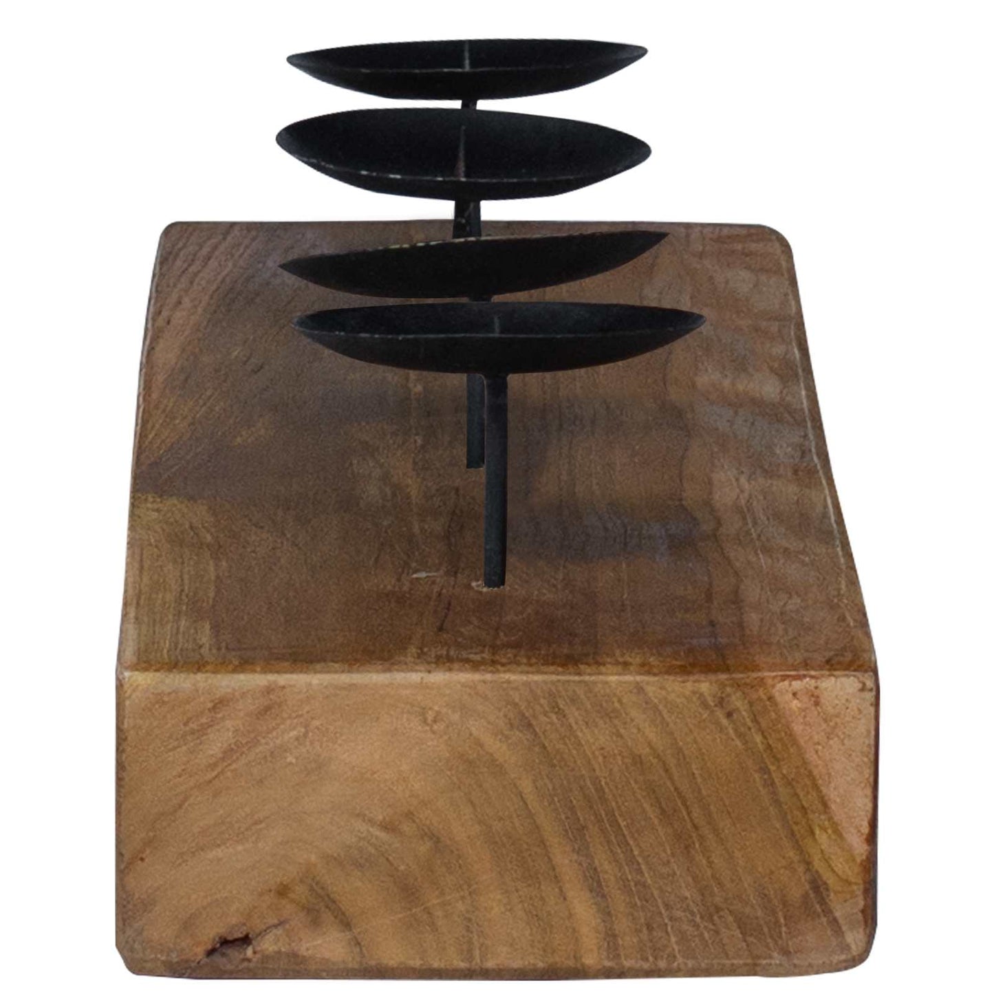 Lysestake Naturlig 50 x 15 x 10 cm Massivt teaktre