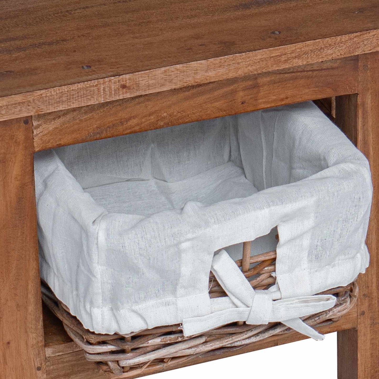 Sidetabell Brun 38 x 28 x 35 cm Massivt mahognitre