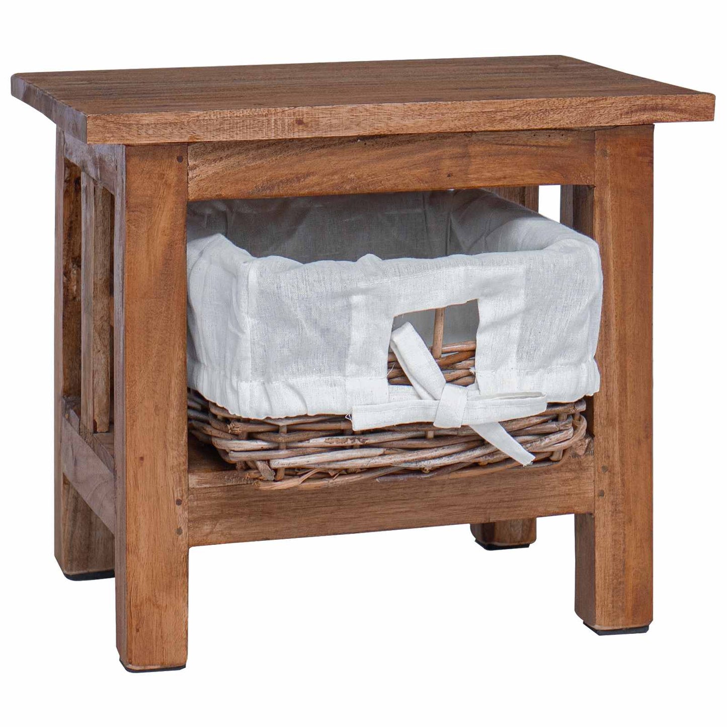 Sidetabell Brun 38 x 28 x 35 cm Massivt mahognitre
