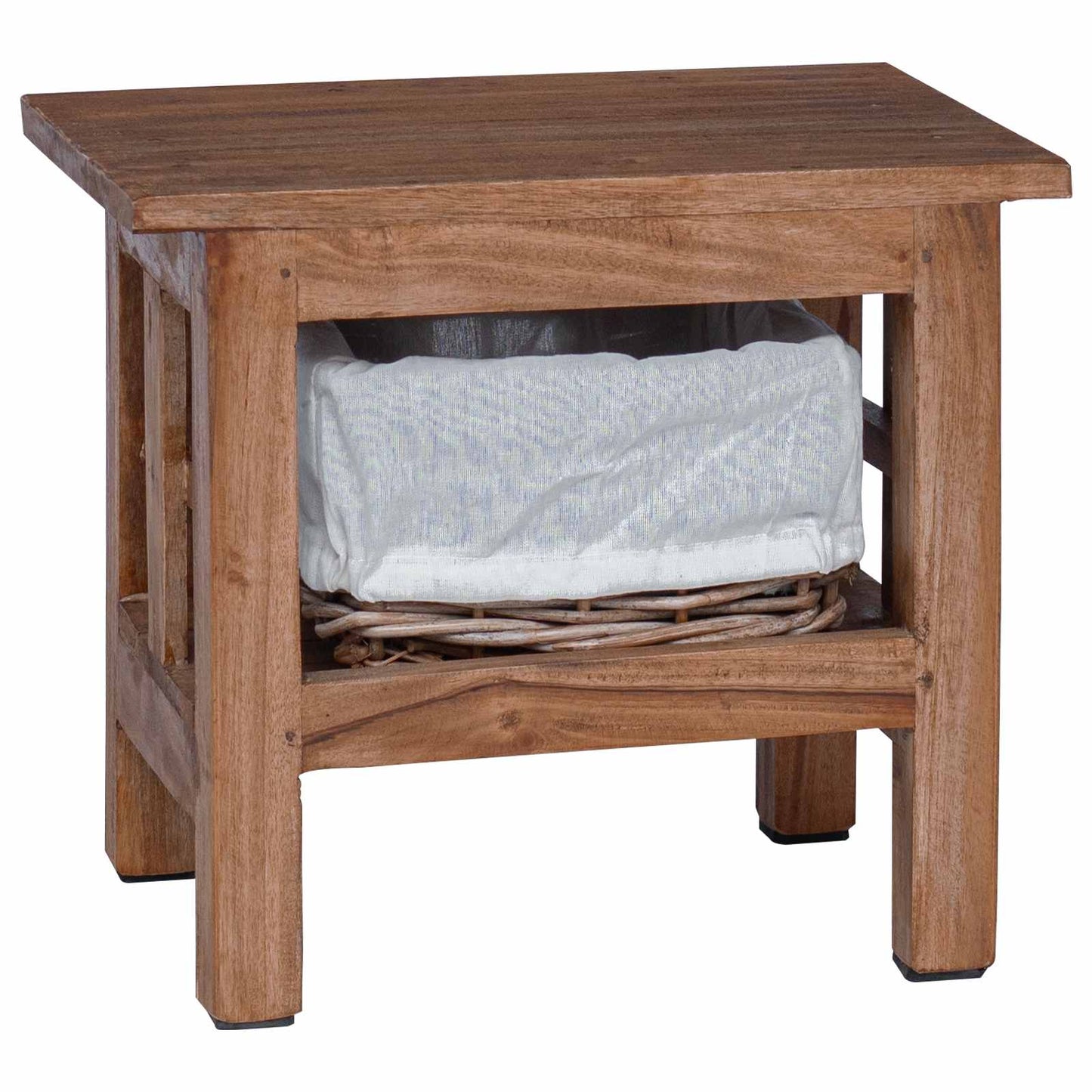 Sidetabell Brun 38 x 28 x 35 cm Massivt mahognitre