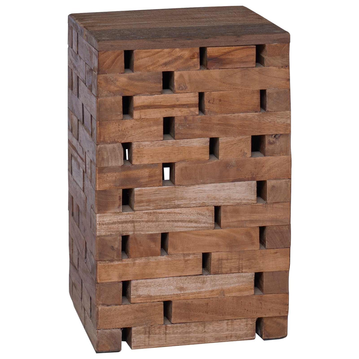Håndverk Naturlig 29 x 29 x 48 cm Massivt gjenvunnet tre