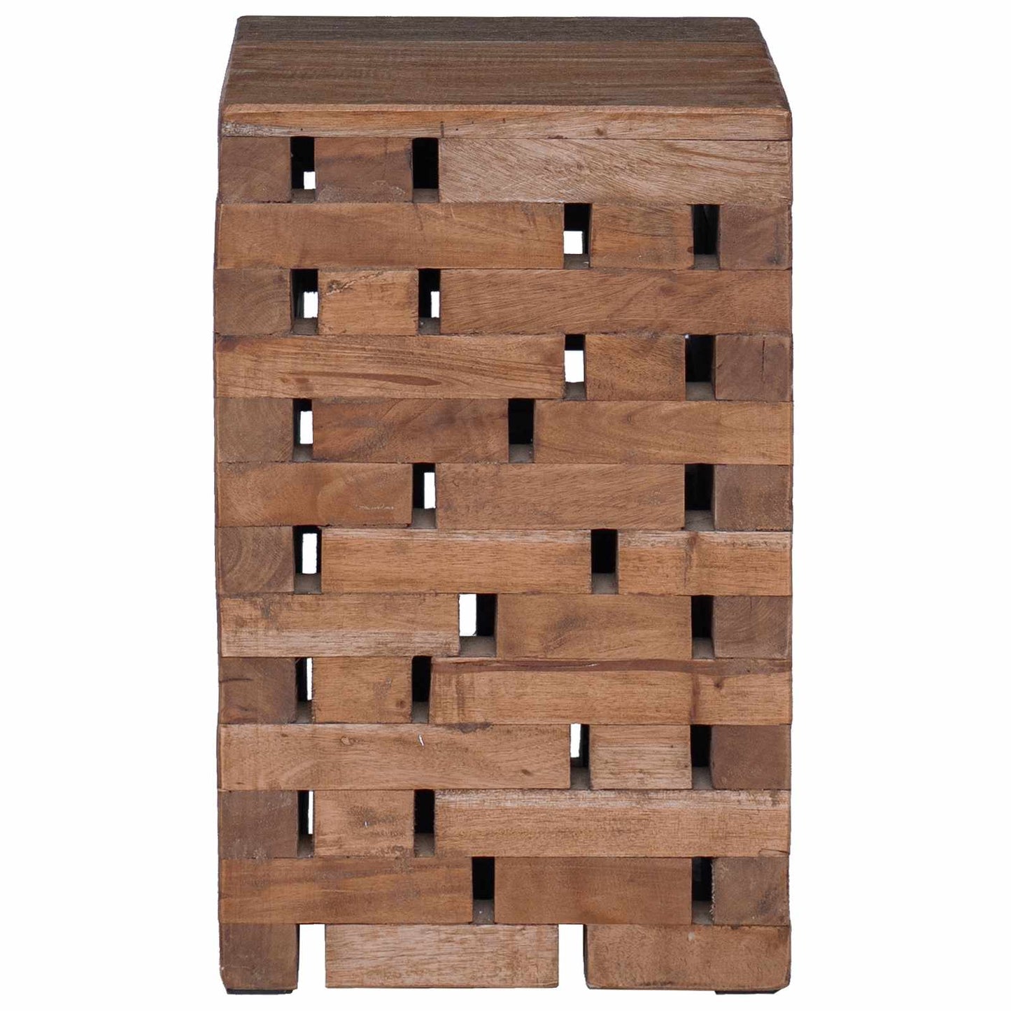 Håndverk Naturlig 29 x 29 x 48 cm Massivt gjenvunnet tre