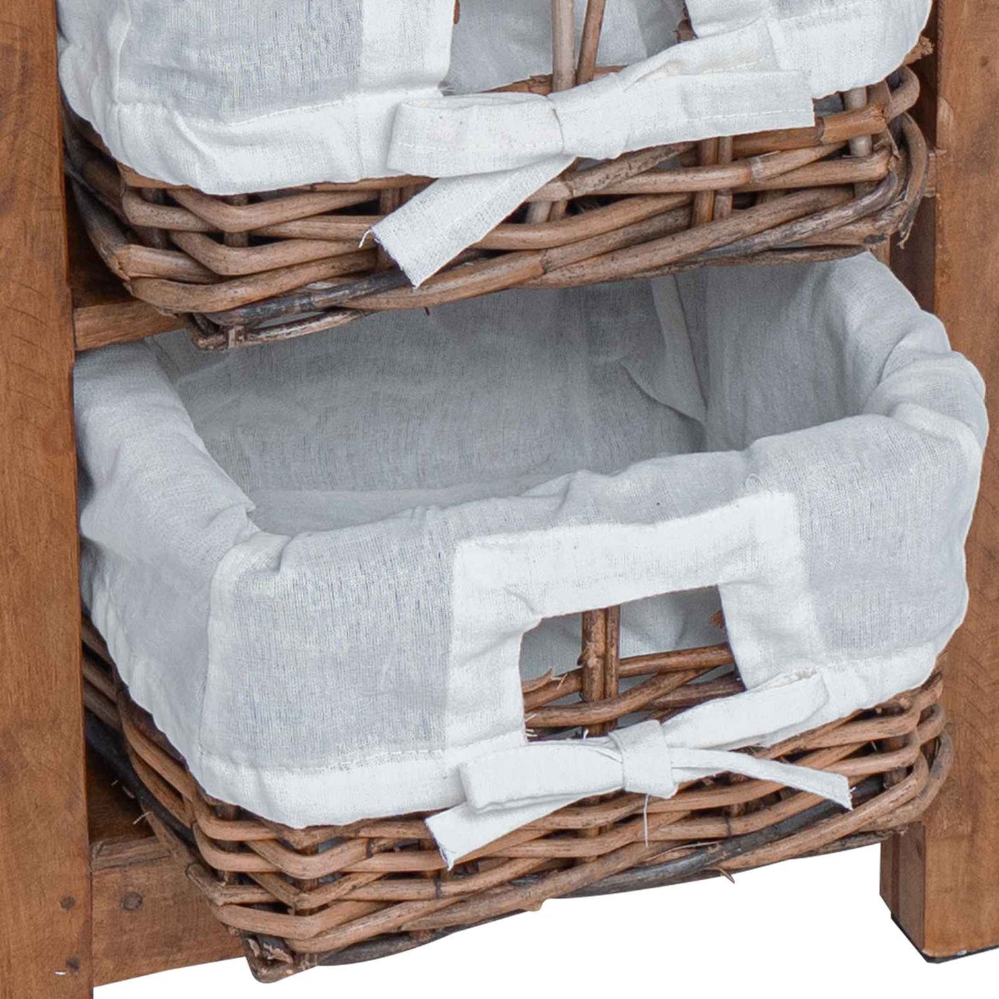 Sidetabell Brun 38 x 28 x 72 cm Massivt mahognitre