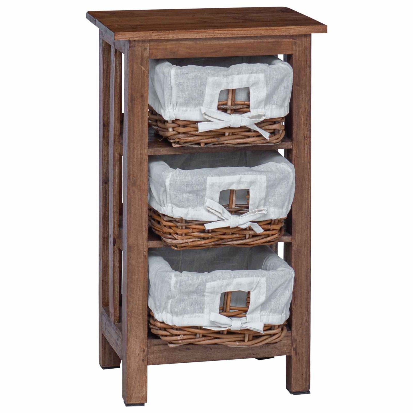 Sidetabell Brun 38 x 28 x 72 cm Massivt mahognitre