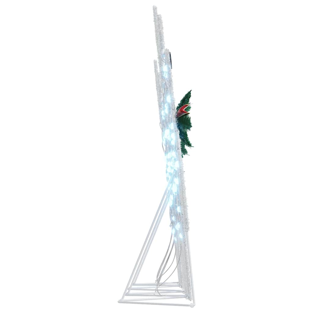 LED Reinsdyr 4 pcs Hvit stoff