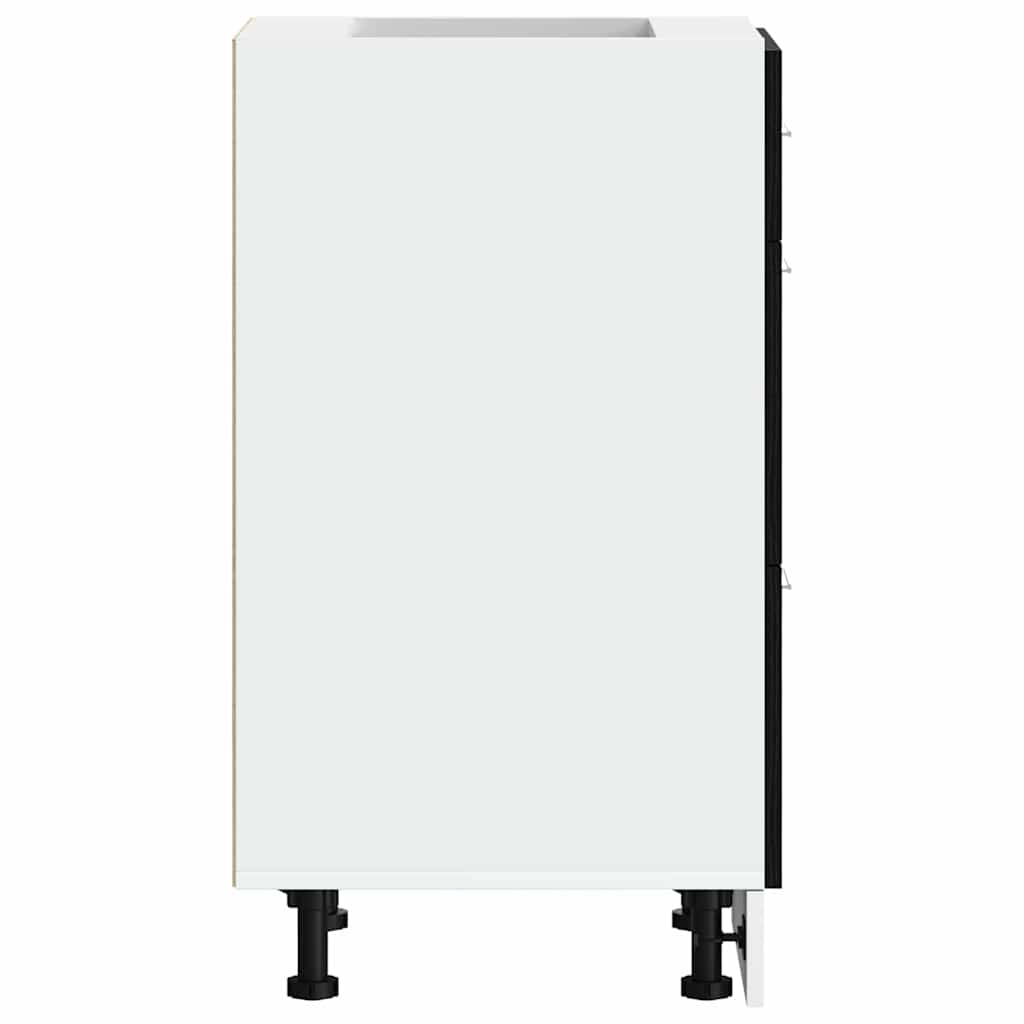 Kjøkken Underskaps Svart Eik 40 x 46 x 81,5 cm Konstruert tre