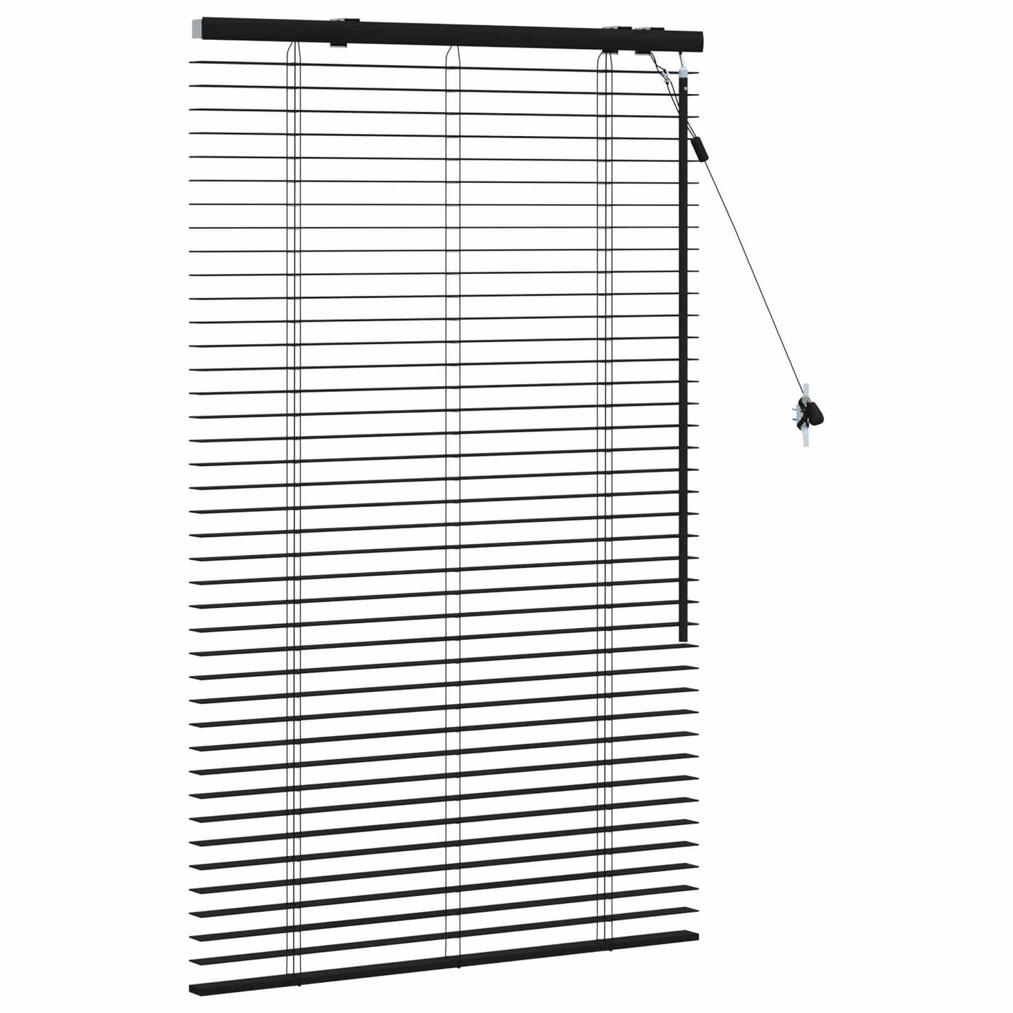 Venetiansk persienne Svart 70 x 130 cm 35 mm