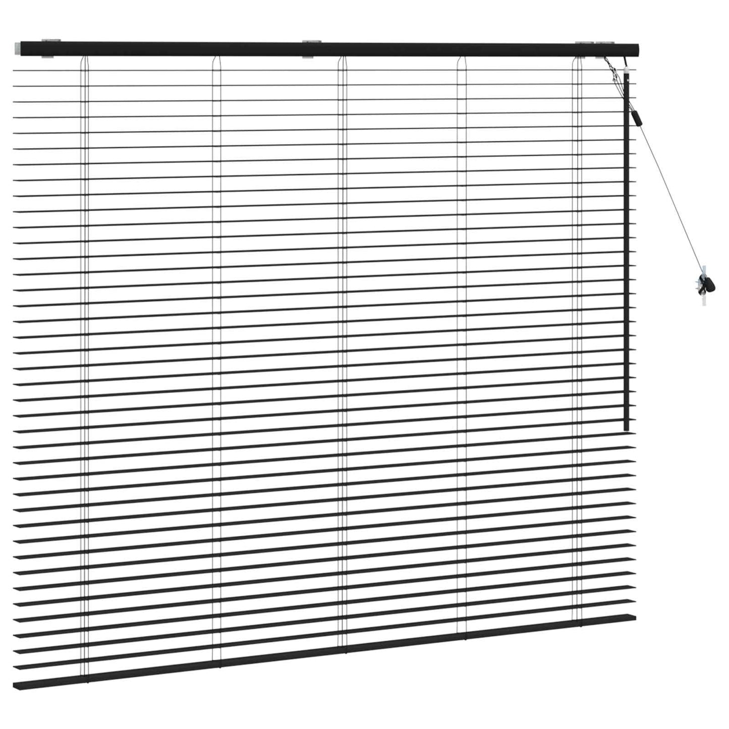 Venetiansk persienne Svart 160 x 130 cm 35 mm
