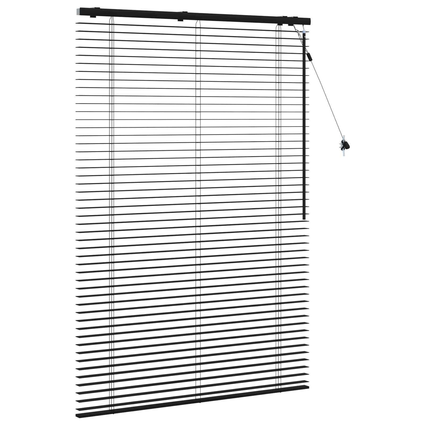 Venetiansk persienne Svart 115 x 160 cm 35 mm