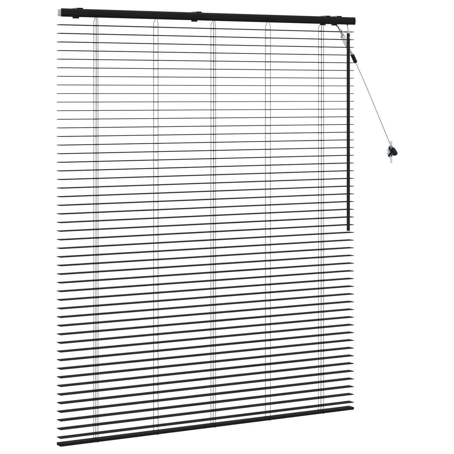 Venetiansk persienne Svart 130 x 160 cm 35 mm