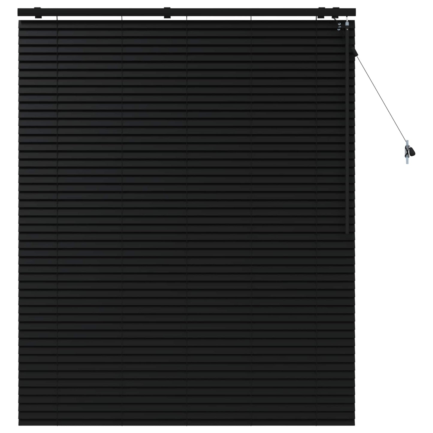 Venetiansk persienne Svart 130 x 160 cm 35 mm