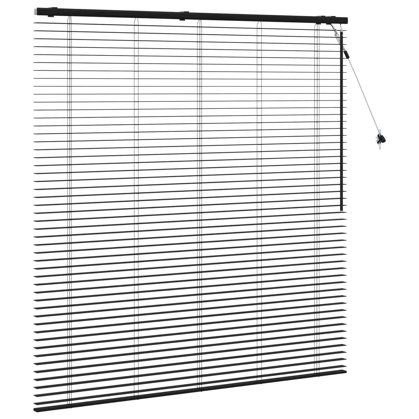 Venetiansk persienne Svart 145 x 160 cm 35 mm