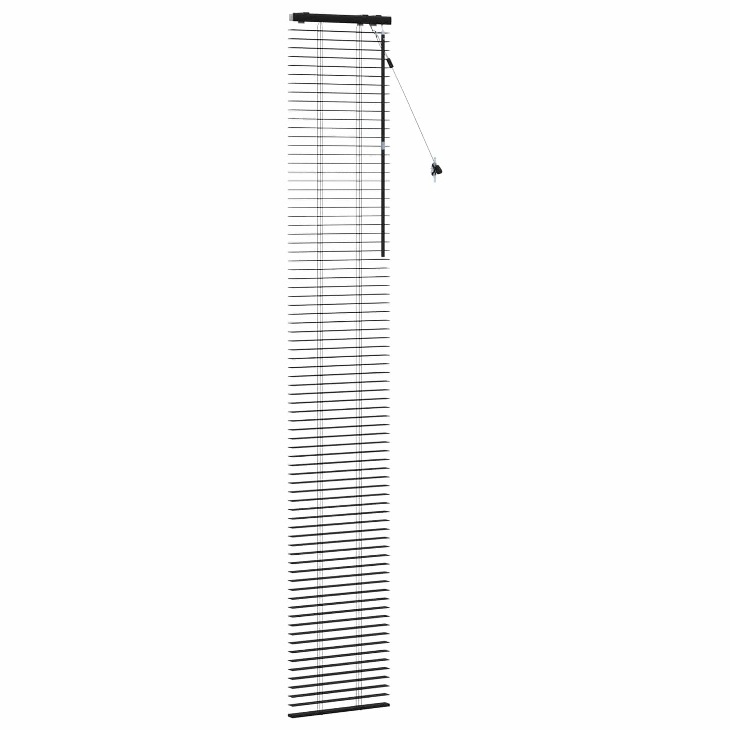 Venetiansk persienne Svart 50 x 250 cm 35 mm