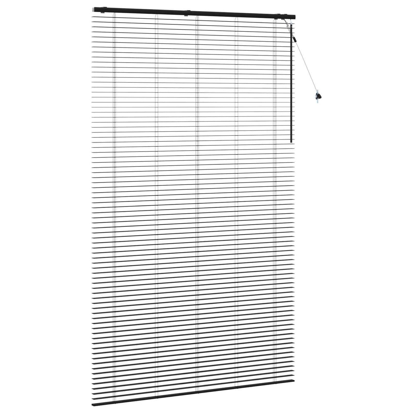 Venetiansk persienne Svart 145 x 250 cm 35 mm