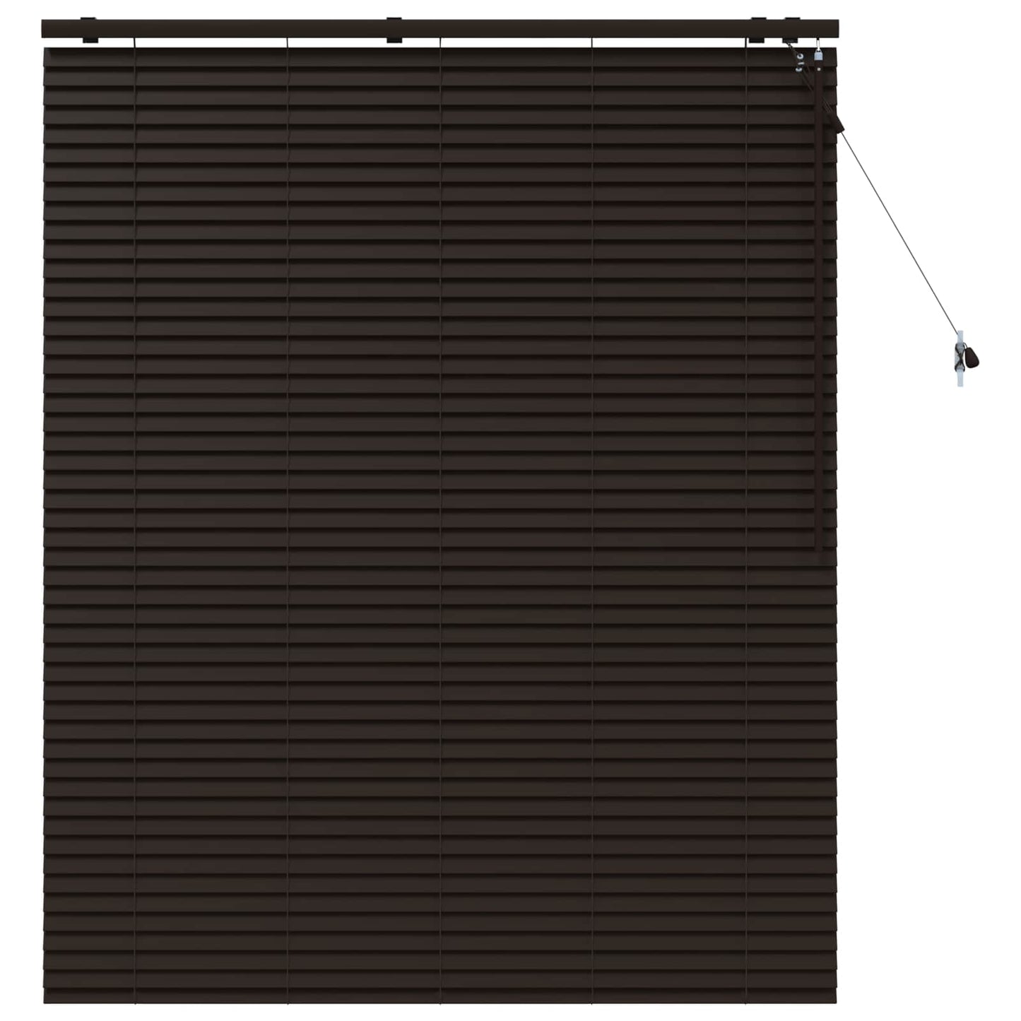 Venetiansk persienne Mørk brun 140 x 160 cm 35 mm