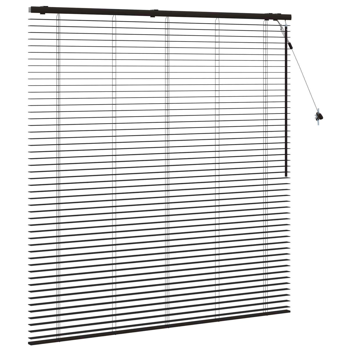 Venetiansk persienne Mørk brun 145 x 160 cm 35 mm