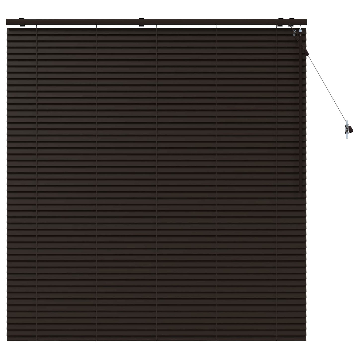 Venetiansk persienne Mørk brun 150 x 160 cm 35 mm