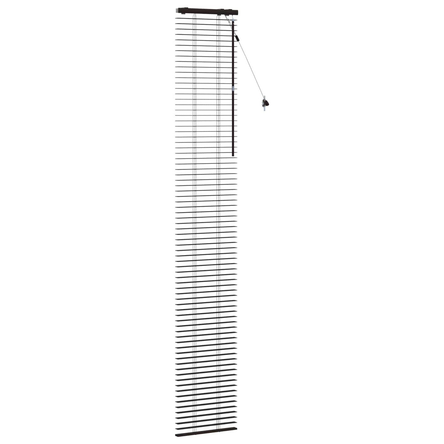 Venetiansk persienne Mørk brun 45 x 250 cm 35 mm