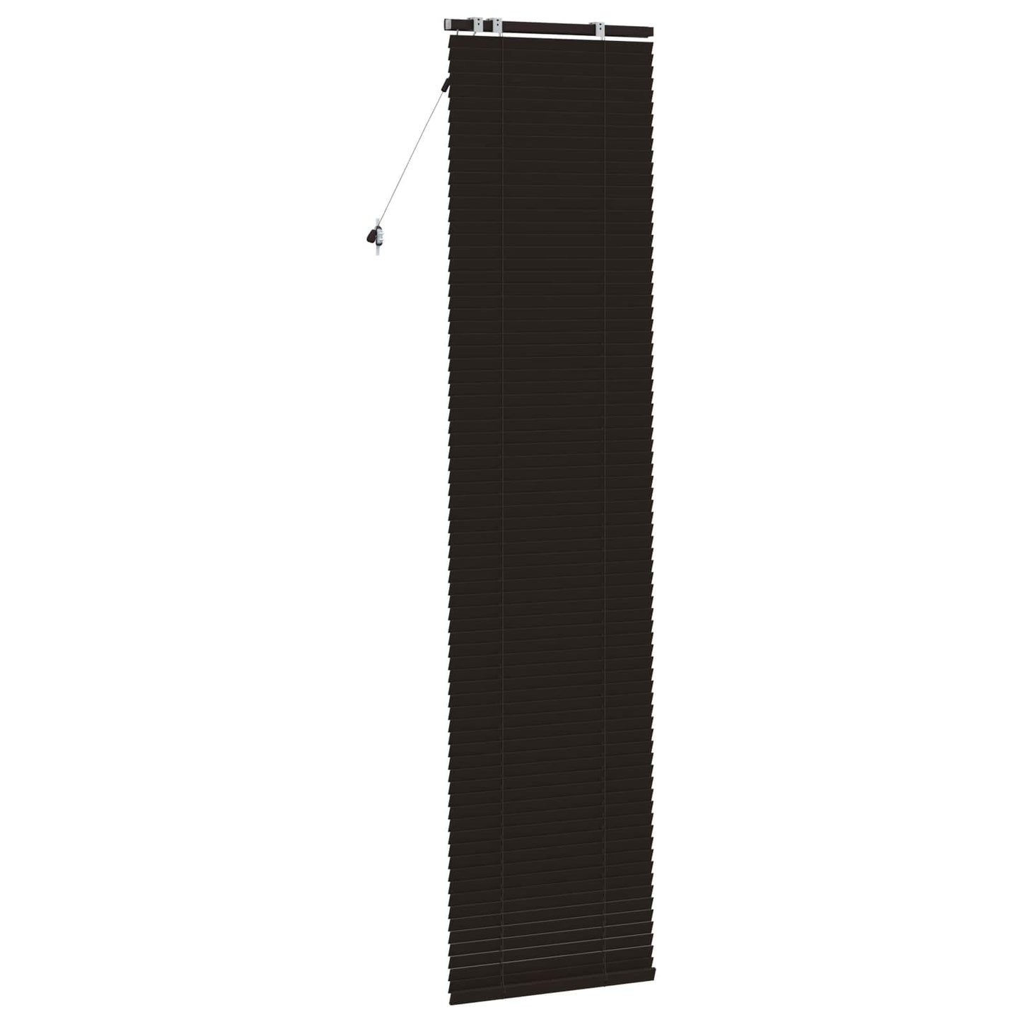 Venetiansk persienne Mørk brun 60 x 250 cm 35 mm