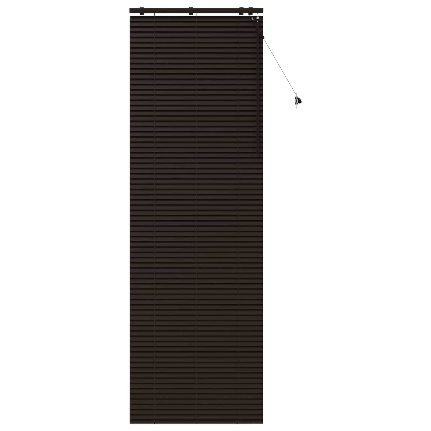 Venetiansk persienne Mørk brun 80 x 250 cm 35 mm