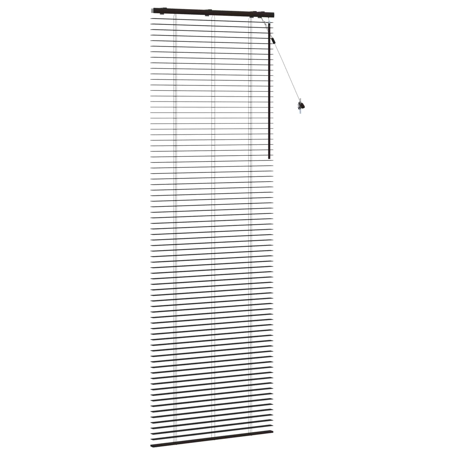Venetiansk persienne Mørk brun 85 x 250 cm 35 mm