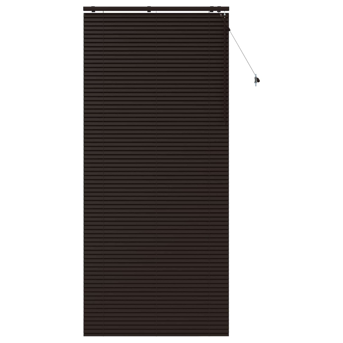 Venetiansk persienne Mørk brun 100 x 250 cm 35 mm