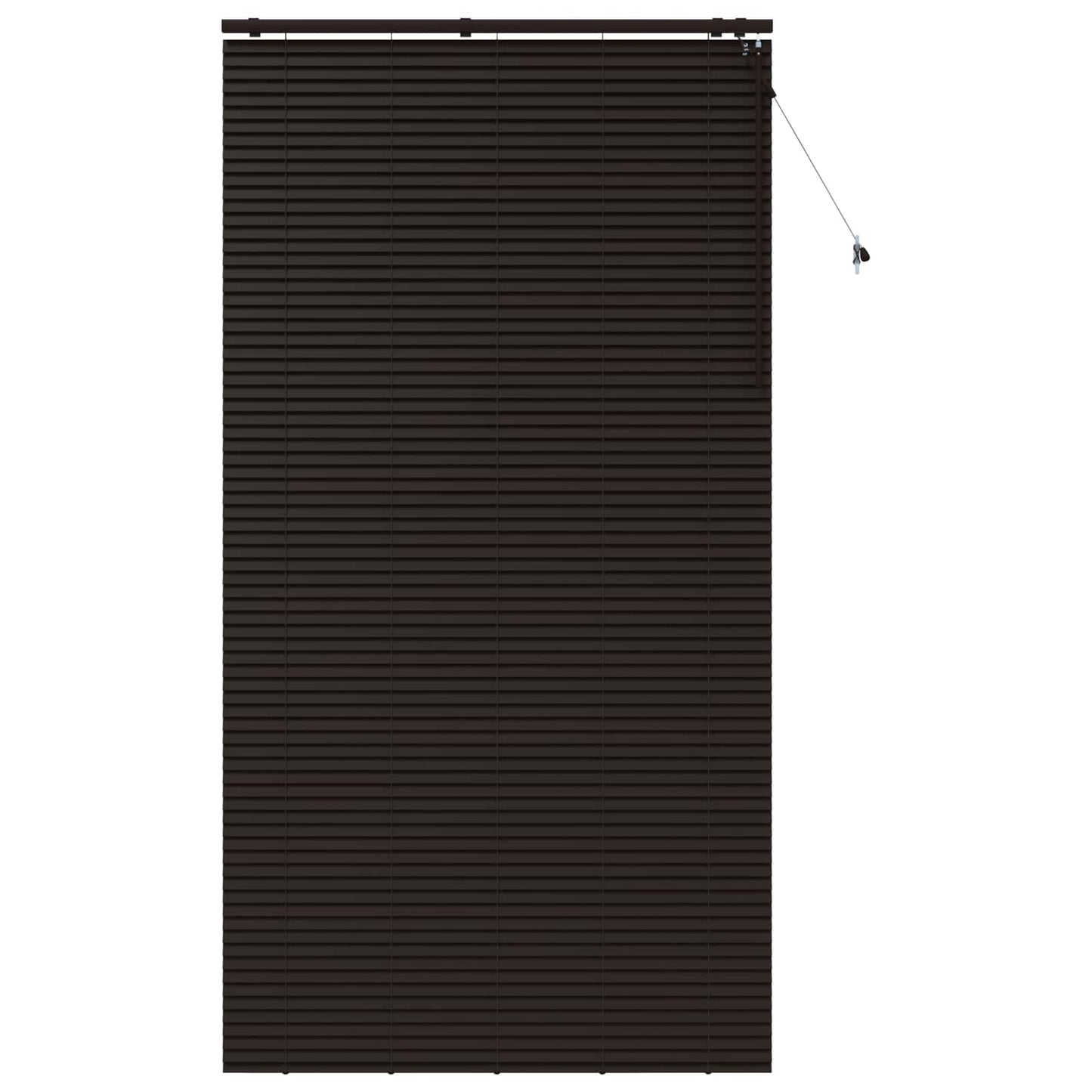 Venetiansk persienne Mørk brun 140 x 250 cm 35 mm