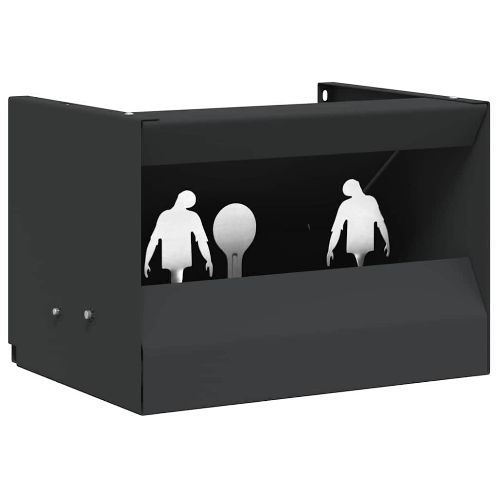 Kulefanger boks Svart 29 x 22 x 20 cm Stål