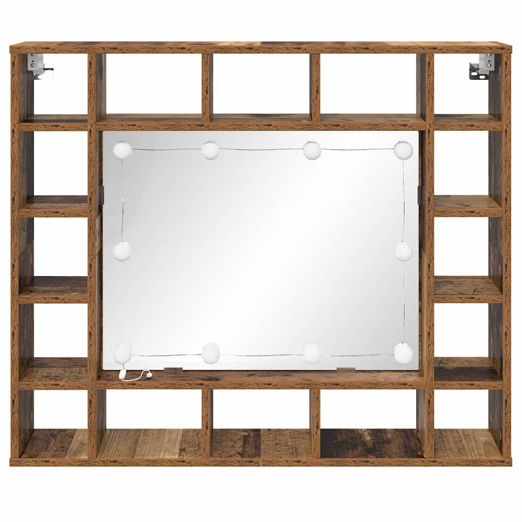 Speilskap Gammelt tre 91 x 15 x 76,5 cm Konstruert tre