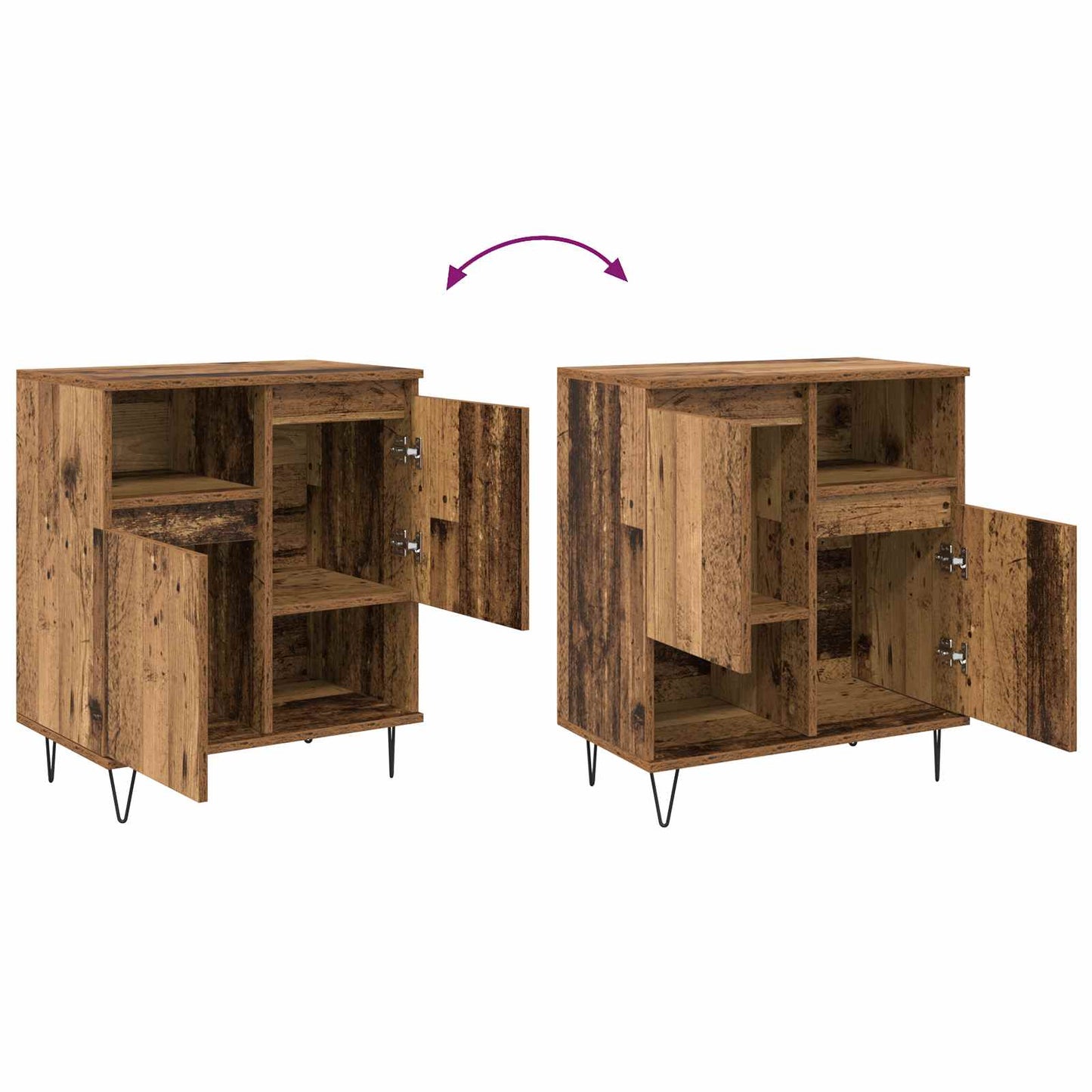 Serviesskap Gammelt tre 60 x 35 x 70 cm