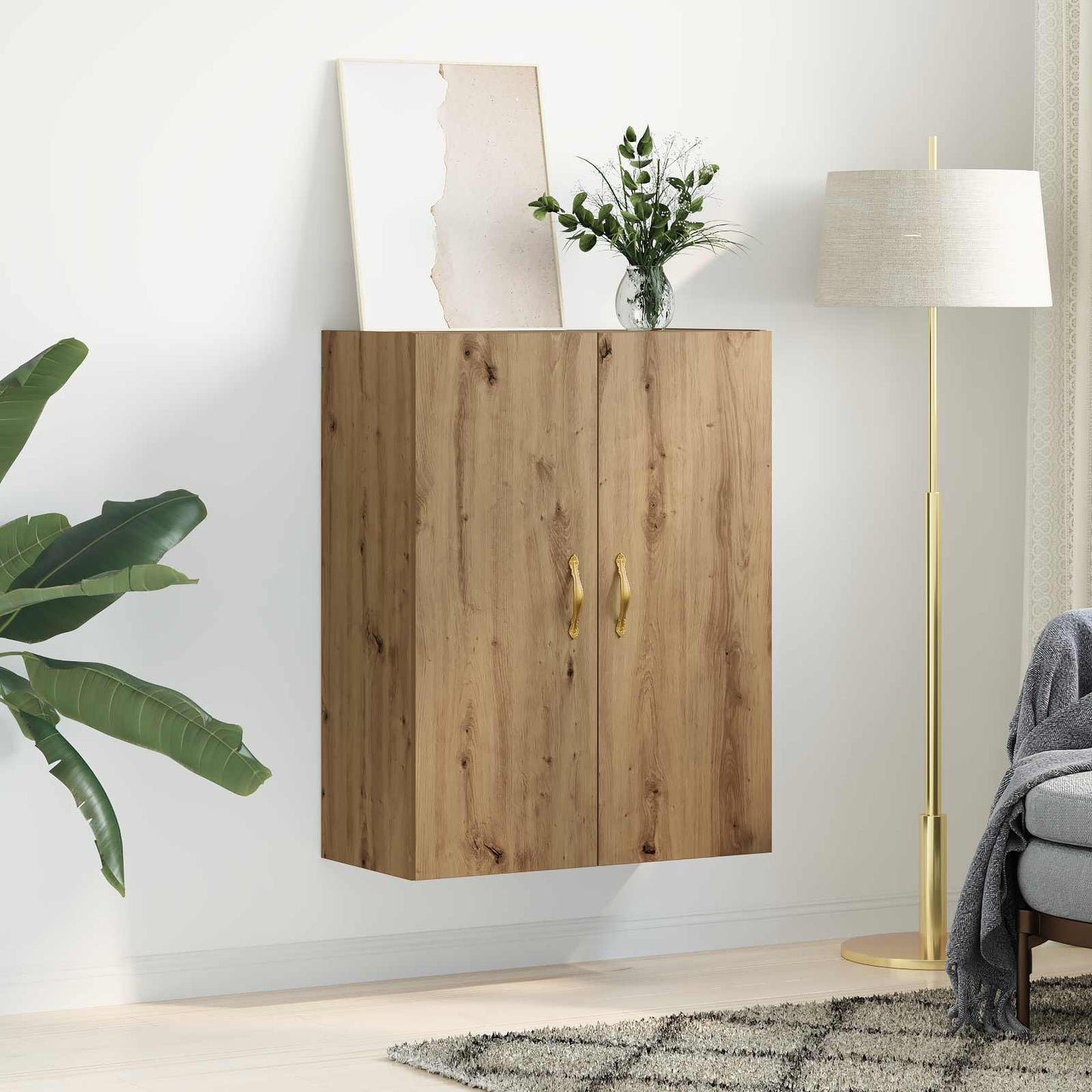 Veggskap Artisan Eik 69,5 x 34 x 90 cm Konstruert tre