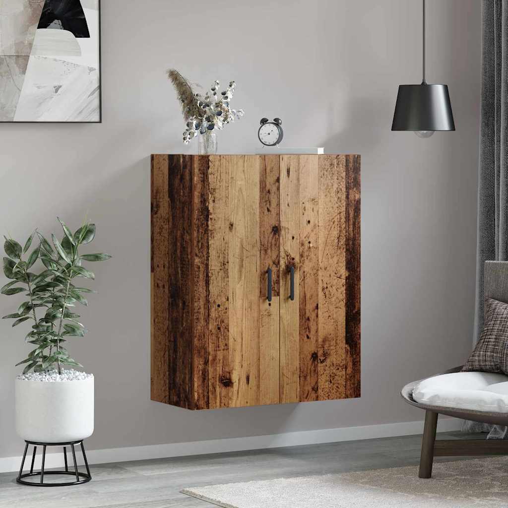 Veggskap Gammelt tre 69,5 x 34 x 90 cm Konstruert tre