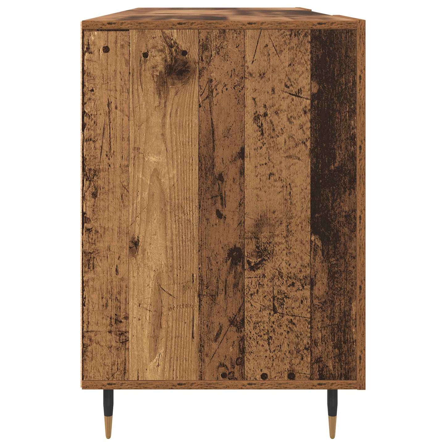 Skrivebord med dør Gammelt tre 140 x 50 x 75 cm Konstruert tre