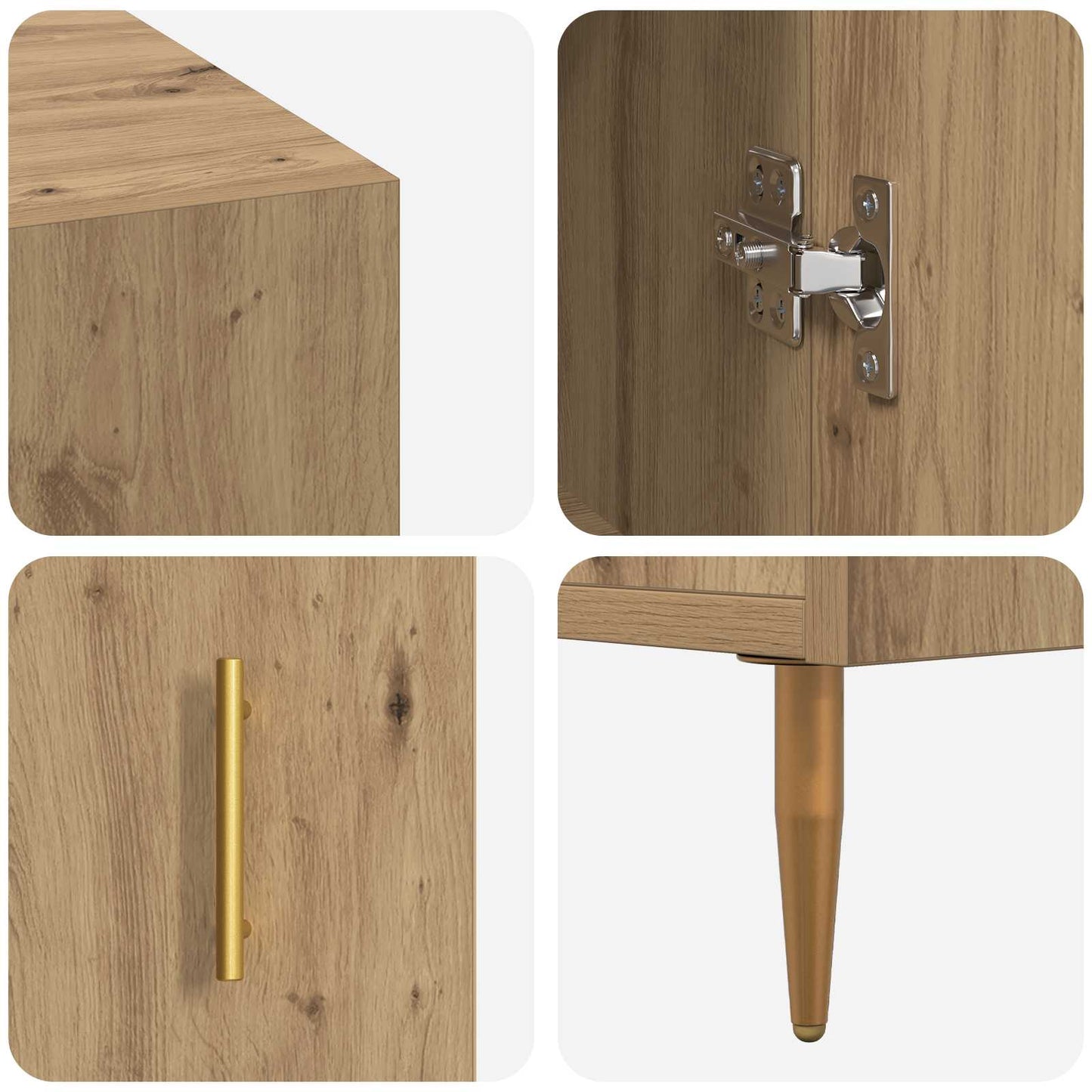 Skrivebord artisan eik Konstruert tre 140 x 50 x 75 cm