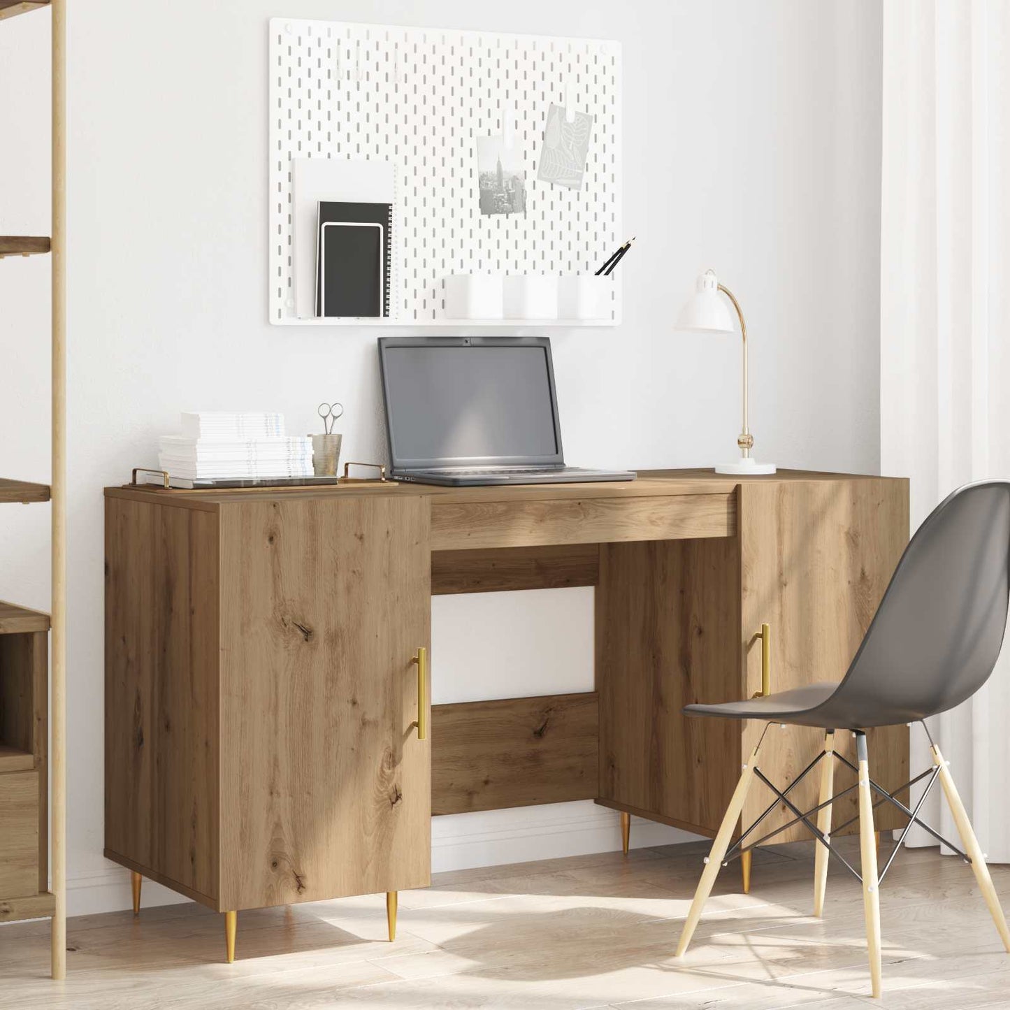 Skrivebord artisan eik Konstruert tre 140 x 50 x 75 cm