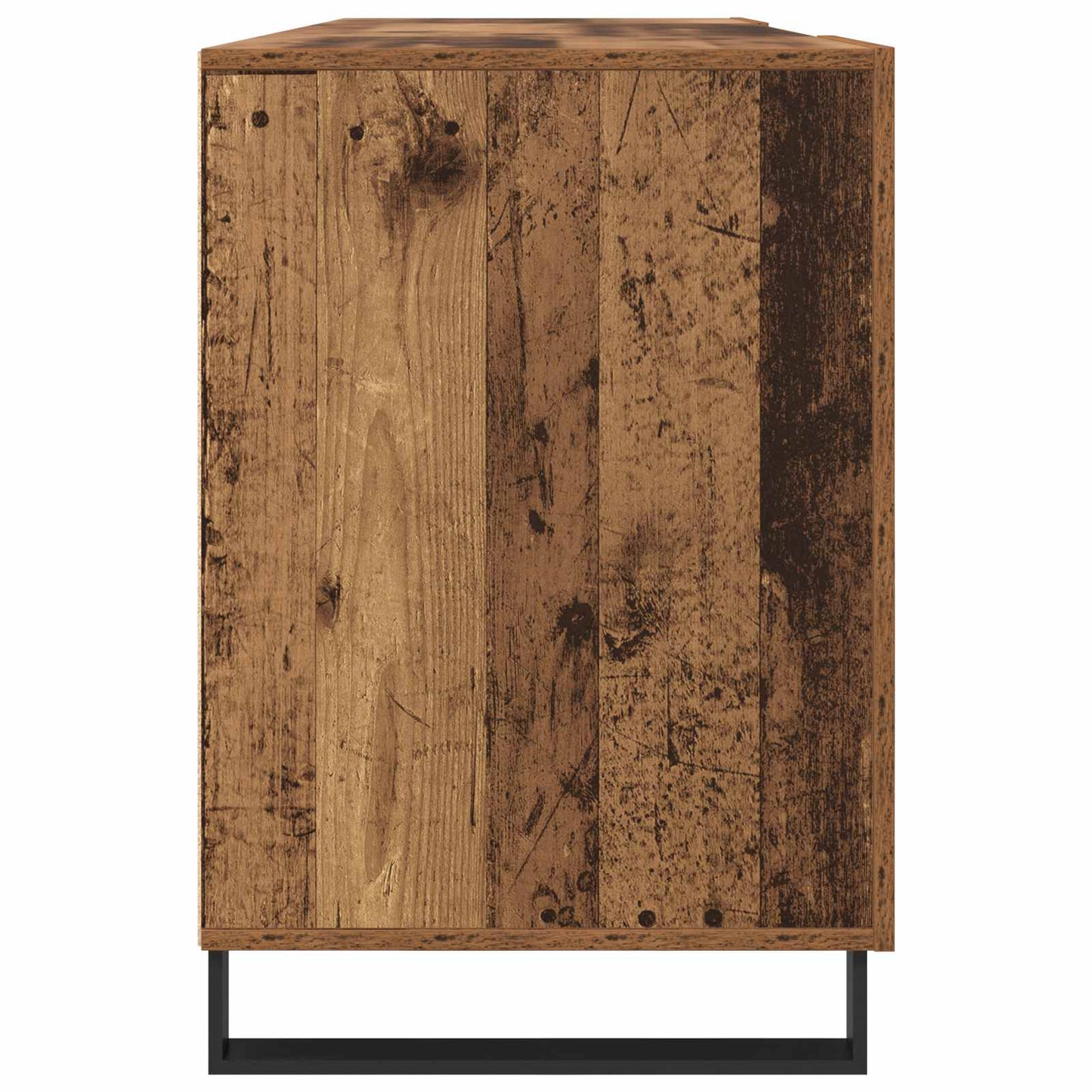 Skrivebord med dør Gammelt tre 140 x 50 x 75 cm Konstruert tre