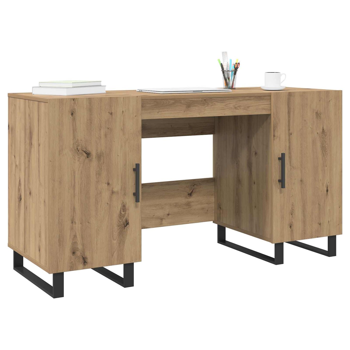 Skrivebord artisan eik Konstruert tre 140 x 50 x 75 cm