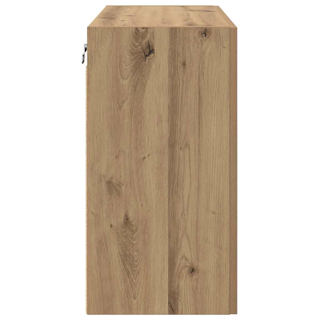 Vegghengt skap Artisan Eik 60 x 31 x 60 cm Konstruert tre