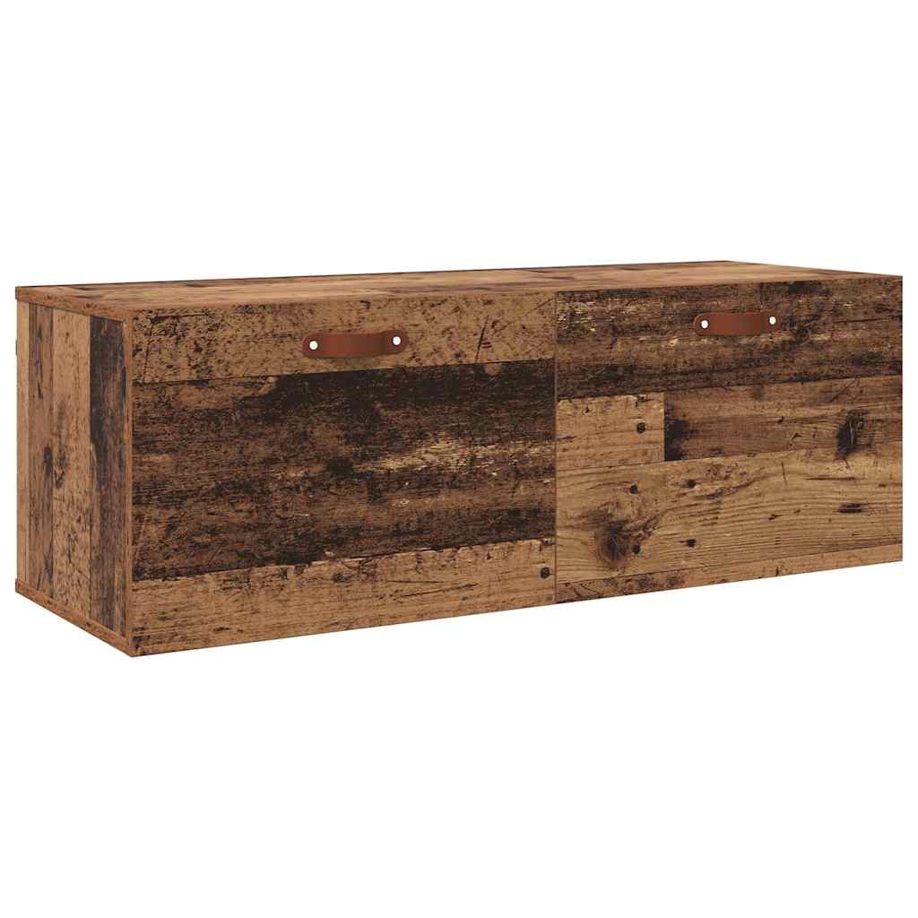 Vegghengt skap Gammelt tre 100 x 36,5 x 35 cm Konstruert tre