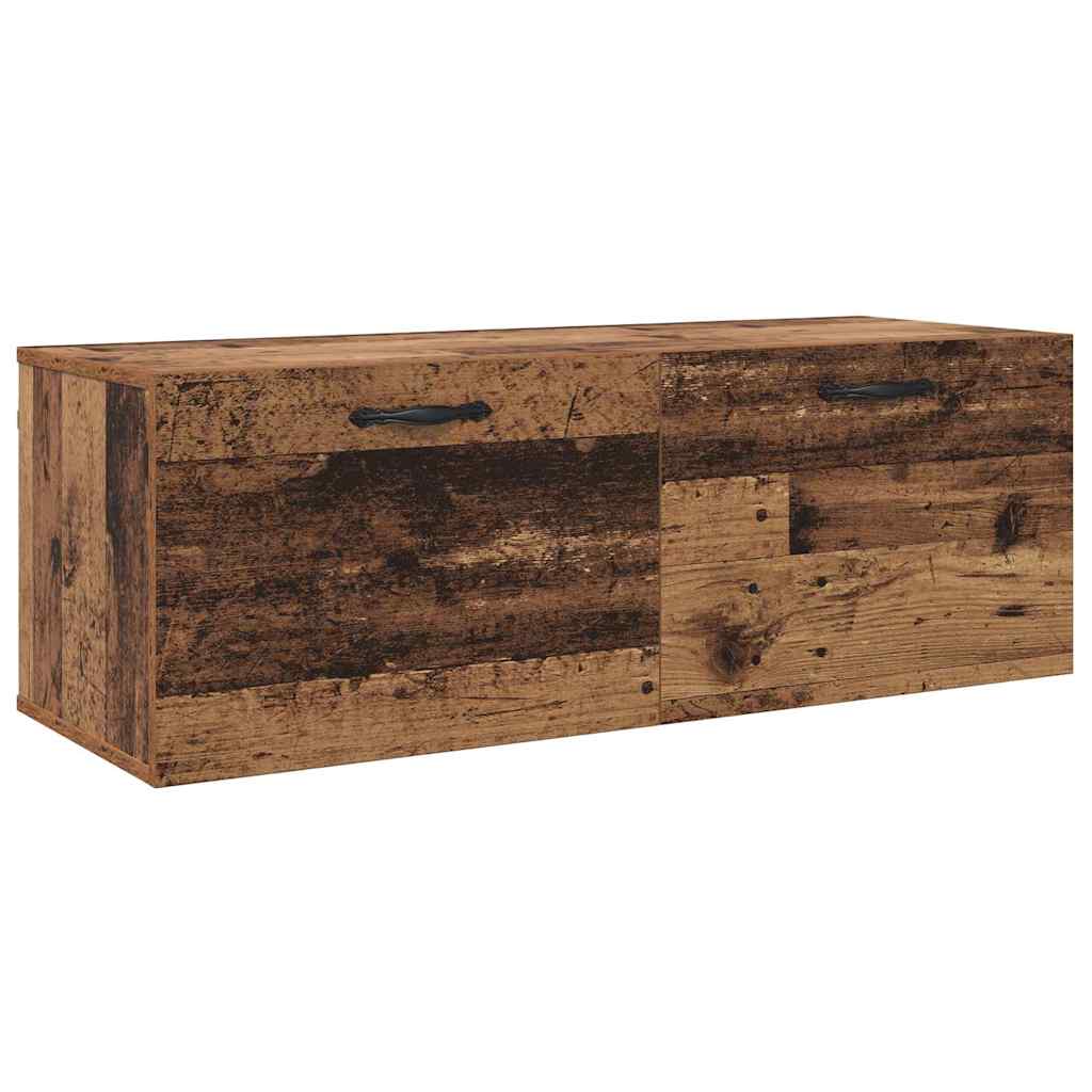 Vegghengt skap Gammelt tre 100 x 36,5 x 35 cm Konstruert tre